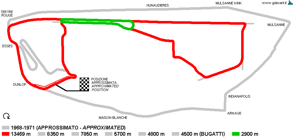 Le Mans, progetto 1969 (13469 m)